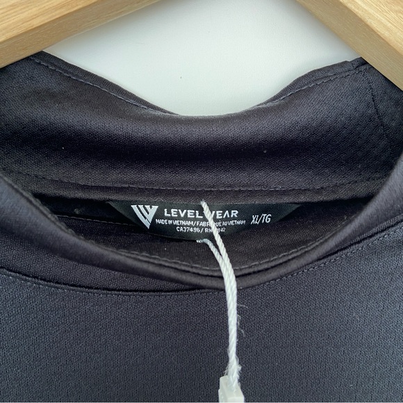 LEVELWEAR BLACK EVE ATHLETIC ACTIVE SPORT TOP/JACKET WITH SHOULDER ZIPPER, XL - Picture 4 of 10